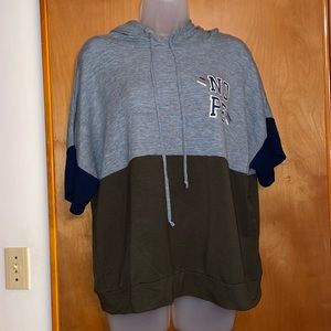 Light weight short sleeve hoodie